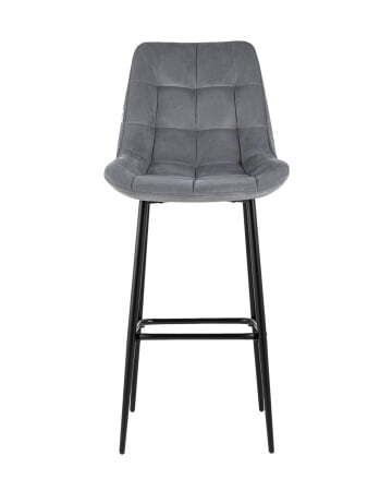 Стул барный Флекс велюр серый (Стул барный Флекс серый)