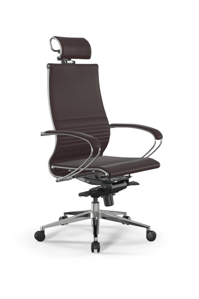 Кресло для руководителя Метта Samurai L2-7K - Infinity /Kc04/Nc04/K2cL/H2cL-3D(M06.B32.G11.W03) (Темно-коричневый)