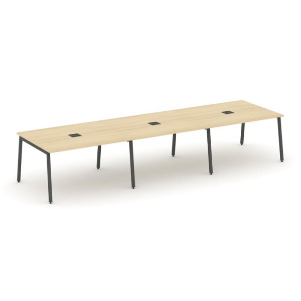 Стол переговорный SN-4A.SPRG-054 (4740х1180х750) (Акация Лорка/Металл Антрацит)