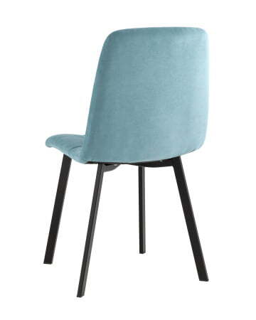 Стул Oliver Square велюр пыльно-голубой (Стул Oliver пыльно-голубой)