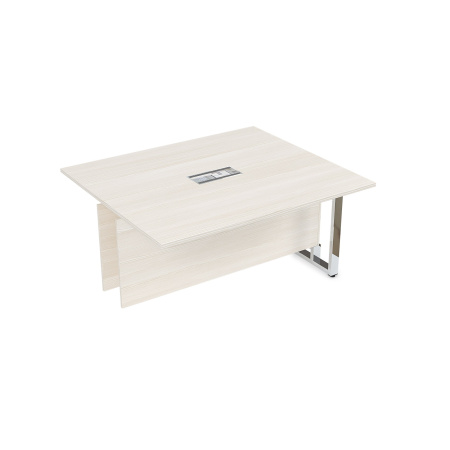 16СКС.164 Стол-квадрат бенч, средний модуль  (1400x1600x750) (Ivory | Металл Глянец)