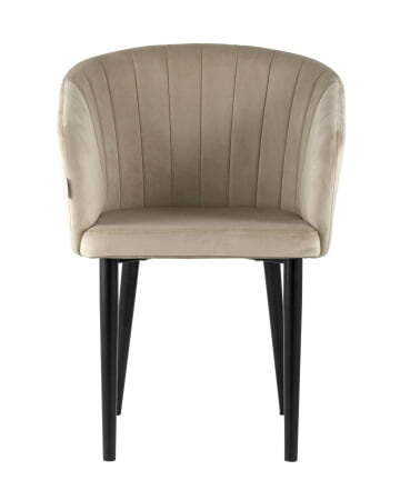 Стул с подлокотниками Нейтон велюр бежевый (Стул Нейтон бежевый)