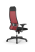 Кресло для руководителя Метта Sit 10 B1-111D - X2+UMF(X1) /Ub00/Wh00/D02P(M09.B02.G15.W01) (Красный | Черный)