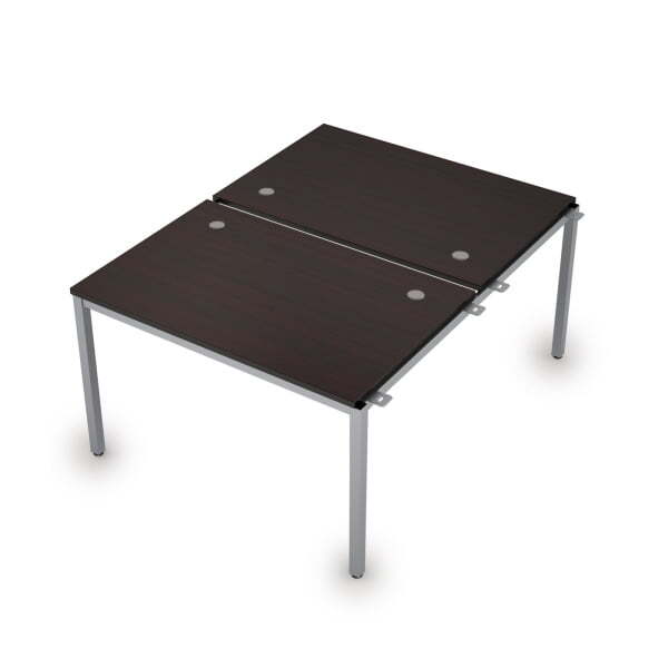 6МБН.288 Сдвоенные бенч-системы, начальный модуль (1200x1635x750) (Венге/Алюминий матовый)