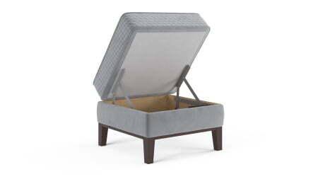 Пуф Neapole (650x650x480) Серый (Серый)