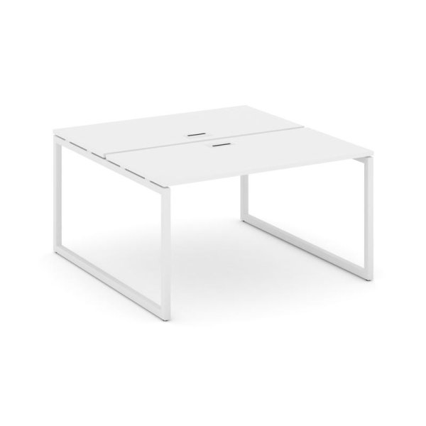Рабочая станция 2-х сторонняя SN-4O.DRS-001 (980х1232х750) (Белый/Металл Белый)