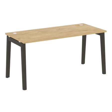 Стол рабочий на деревянных опорах Onix Wood OW.SP-4.7 1580x720x750 (Тиквуд Светлый/Дуб Темный)