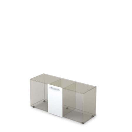 10Т.005.3 Фасад тумбы узкий (334x16x596) (Белый премиум)