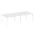 Стол для переговоров (2 столешницы) на А-образном м/к Metal System Style БА.ПРГ-2.3 2800x1235x750 (Дуб наварра/Серый металл)