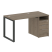 Рабочая станция Metal System Style БО.РС-СТП1.1 1412x750x750 (Дуб Наварра/Серый металл)