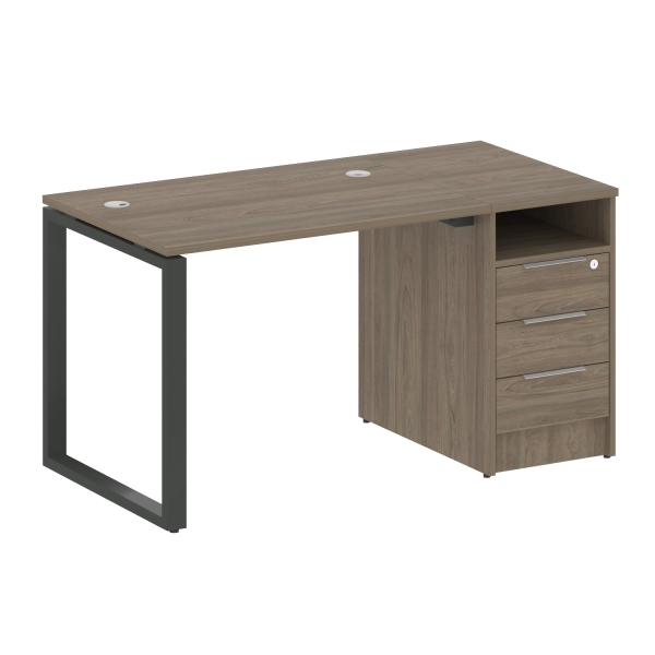 Рабочая станция Metal System Style БО.РС-СТП1.1 1412x750x750 (Вяз/Антрацит металл)