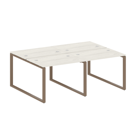 Рабочая станция Metal System Style БО.СМ-4.1 2000x1475x750 (Дуб Наварра/Мокко металл)