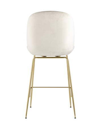 Стул полубарный Beetle со спинкой бежевый (Стул полубарный Турин бежевый)