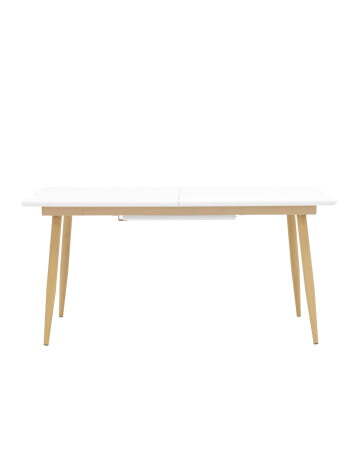 Стол обеденный Стокгольм раскладной 160-220*90 белый (Стол обеденный Стокгольм белый)