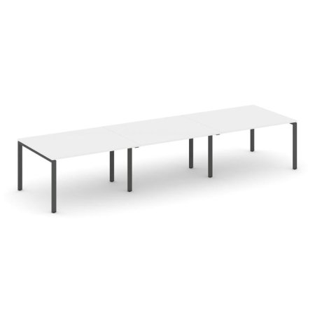 Стол переговорный SN-6P.SPRG-052.3 (3540х1180х750) (Белый/Металл Антрацит)