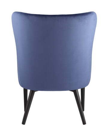 Кресло Ститч велюр королевский синий (Стул-кресло Ститч синий)