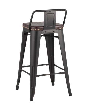 Стул полубарный TOLIX SOFT черный матовый (Стул полубарный Tolix Soft черный матовый)