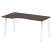 Стол криволинейный левый Metal System Style БА.СА-1 Л 1600x900x750 (Дуб Наварра/Серый металл)