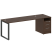 Рабочая станция Metal System Style БО.РС-СТП-1.5 2212x720x750 (Дуб Наварра/Серый металл)