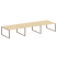 Рабочая станция Metal System Style БО.СМ-6.4 4800x1475x750 (Дуб Наварра/Серый металл)