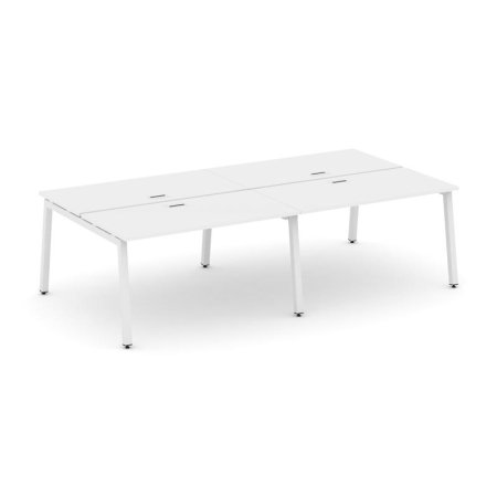 Рабочая станция 2-х сторонняя SN-5A.DRS-042 (2360х1432х750) (Белый/Металл Белый)