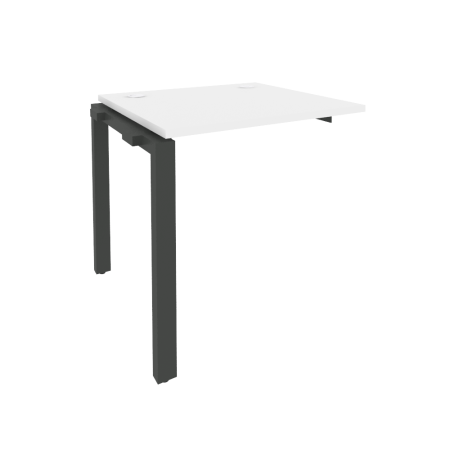Наборный элемент рабочей станции на П-образном м/к Onix O.MP-1.NRS-0.7 780x720x750 (Белый Бриллиант/Черный металл)