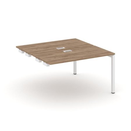 Стол-приставка к опорным элементам SN-5P.DPRS-024 (1580х1632х750) (Дуб Табак/Металл Белый)