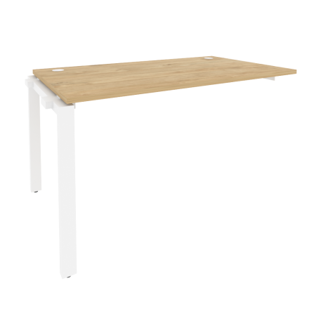 Наборный элемент рабочей станции на П-образном м/к Onix O.MP-1.NRS-3.8 1380x800x750 (Тиквуд Светлый/Белый Металл)