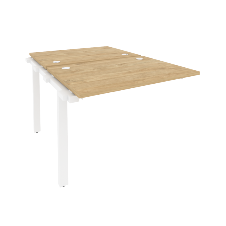 Наборный элемент рабочей станции на м/к Onix O.M-2.NRS-1.7 980x1475x750 (Тиквуд Светлый/Белый Металл)