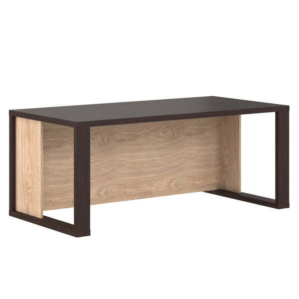 Стол руководителя фронтальная панель высотой 600мм Alto AST 189H 1800x900x750 (Венге Магия/Дуб Девон)