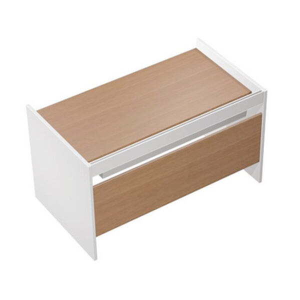 Стол письменный на опорах ДСП c ProSystem Profiquadro КВ 1201 БН 1250x806x835 (Белый премиум / Вишня скандинавская)