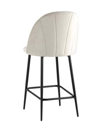 Стул полубарный Логан велюр бежевый (Стул полубарный Логан бежевый)