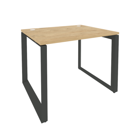 Стол рабочий на О-образном м/к Onix O.MO-SP-1.8 980x800x750 (Тиквуд Светлый/Черный металл)