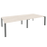 Рабочая станция на П-образном м/к Onix O.MP-D.RS-4.4.7 3160x1475x750 (Тиквуд Темный/Белый Металл)