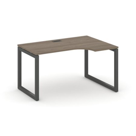Стол рабочий эргономичный SN-5O.SPA-011(R) (1380х700/980х750) (Вяз Благородный/Металл Антрацит)