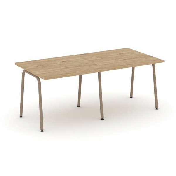 Стол переговорный ES.PRG-2.1-K (1960х980х750) (Тиквуд Светлый/Металл Латте)