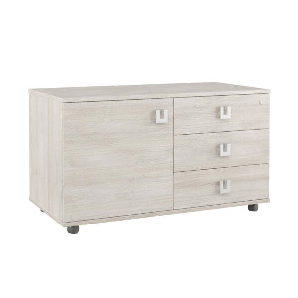 Приставка тумба в каби руководителя SOL297200 1100x550x630 (Дуб светлый Solid)