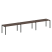 Рабочая станция на 3 раб. места Metal System Style БП.СМ-3.4 4800x720x750 (Дуб Наварра/Серый металл)