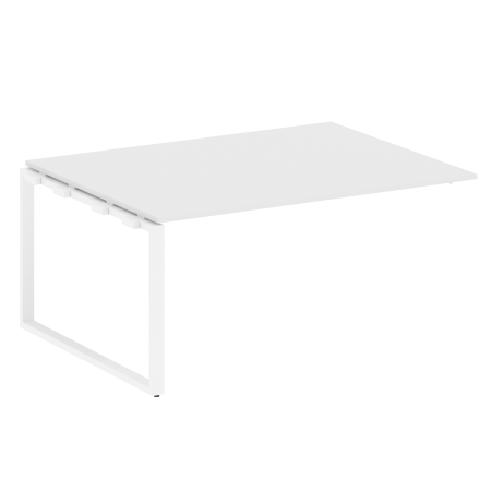 Проходной наборный элемент переговорного стола Metal System Style БО.ППРГ-4 1600x1235x750 (Белый/Белый металл)