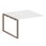 Проходной наборный элемент переговорного стола Metal System Style БО.ППРГ-2 1200x1235x750 (Дуб Наварра/Серый металл)