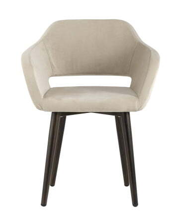 Стул с подлокотниками Саймон велюр бежевый (Стул Саймон бежевый)