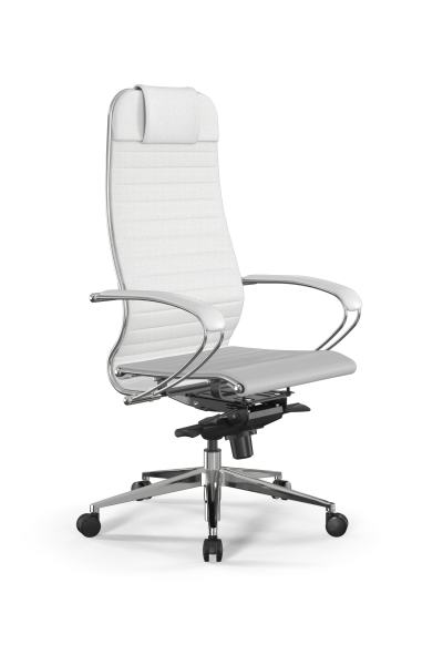 Кресло для руководителя Метта Samurai L1-3K - Infinity /Uc02/Nc02/K2cL(M06.B32.G11.W03) (Белый)