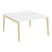 Рабочая станция на деревянных опорах Onix Wood OW.D.RS-2.3.7 1380x1475x750 (Тиквуд Светлый/Дуб Темный)