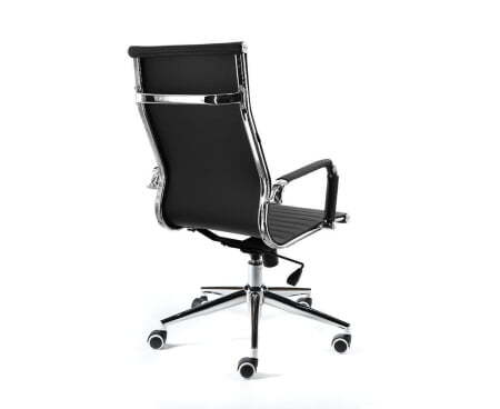 Техно / хром / черная экокожа (Черный)