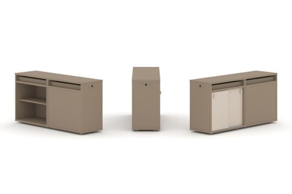 Тумба двойная + топ ES.NB.2T-5 (1500х410х750) (Латте/Капучино)