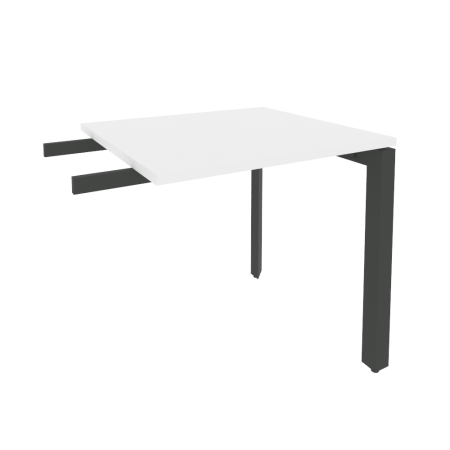 Брифинг-приставка на П-образном м/к Onix O.MP-BR-7 780x720x750 (Белый Бриллиант/Черный металл)