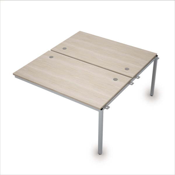 6МБС.289 Сдвоенные бенч-системы, средний модуль (1400x1635x750) (Шамони светлый/Алюминий матовый)