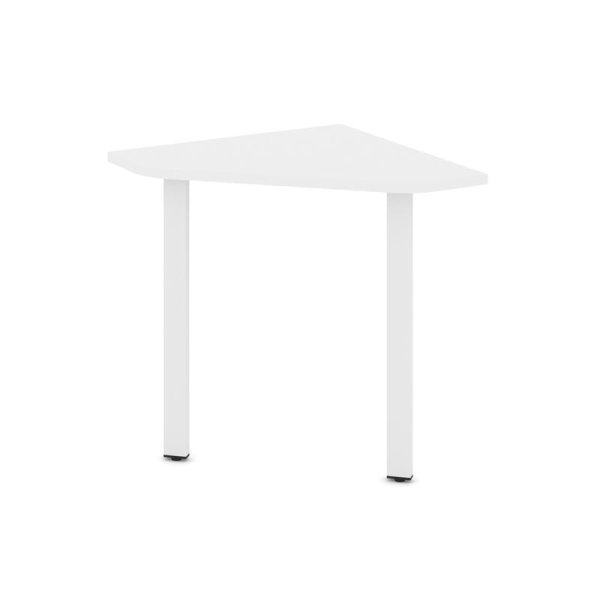 Угловой элемент стола SN-6.USP-001 (600х600х750) (Белый/Металл Белый)
