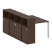 Рабочая станция с опорным шкафом-купе Metal System Style БП.РС-СШК-4.1 1410x2332x1098 (Дуб Наварра/Серый металл)