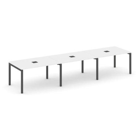 Стол переговорный SN-5P.SPRG-024 (4740х980х750) (Белый/Металл Антрацит)